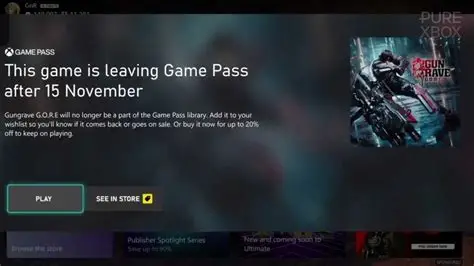 What Happens When a Game Leaves Xbox Game Pass?