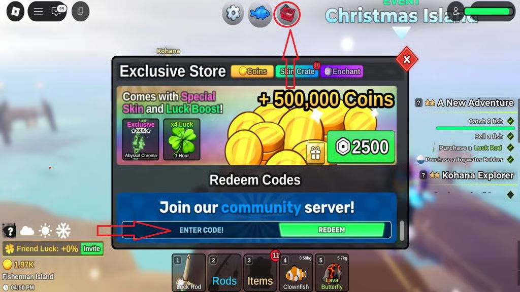 Fisch Codes: Active and Expired Codes August 2026