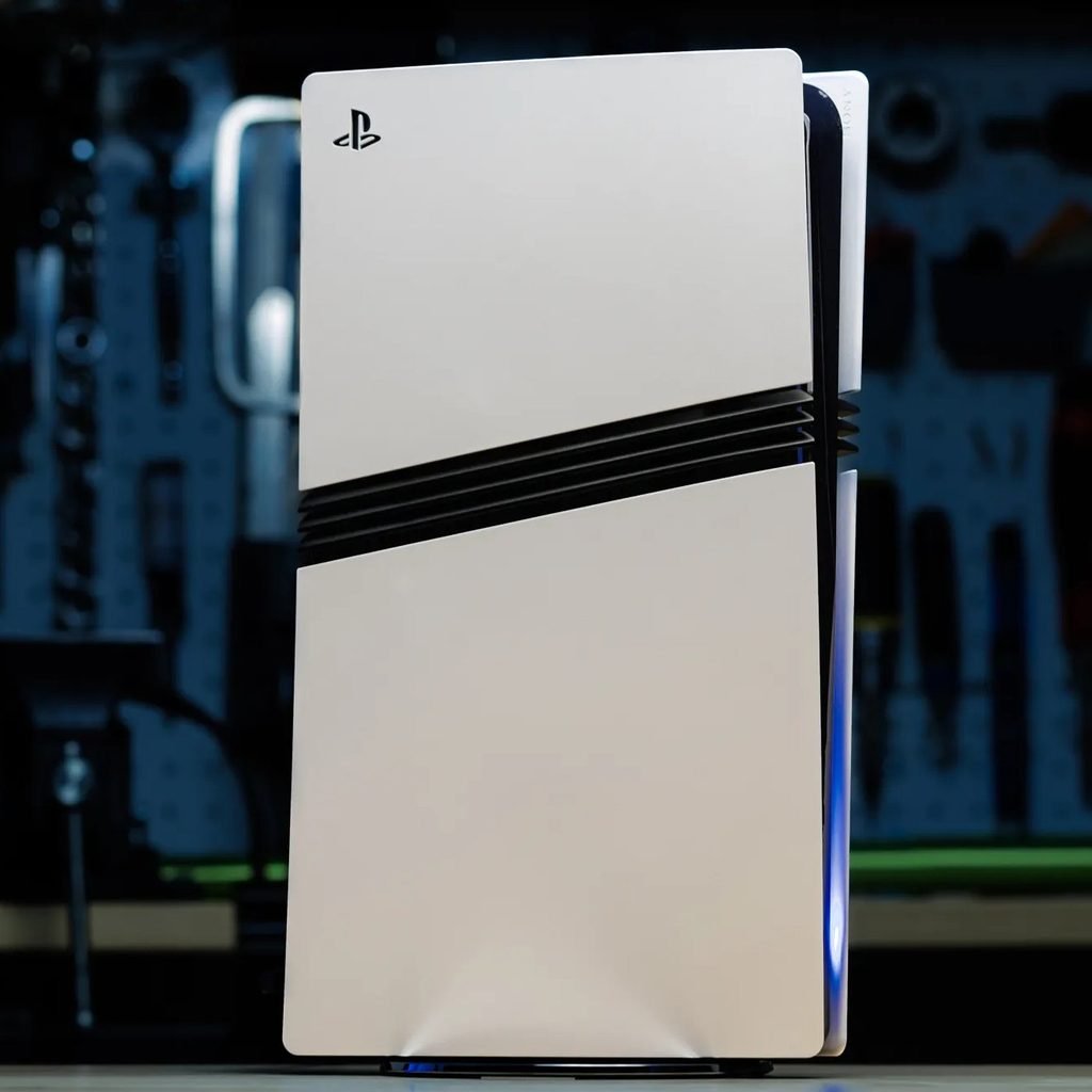 PS5 Pro console alongside GTA 6 promotional artwork